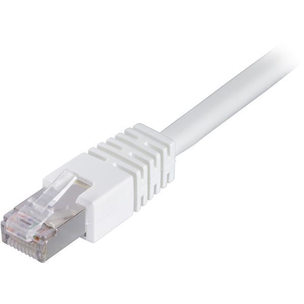 DELTACO F/UTP Cat6 laitekaapeli 0.3m valk