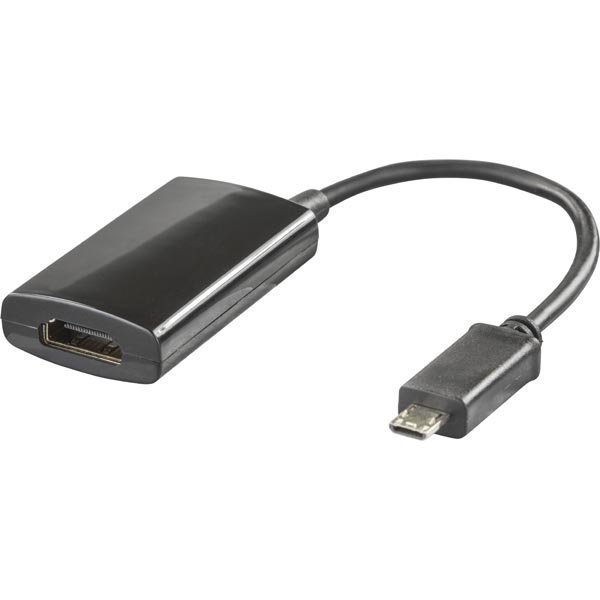 DELTACO MHL-kaap. USB 11-pin S III ur-19-pin HDMI ur 0 2m musta
