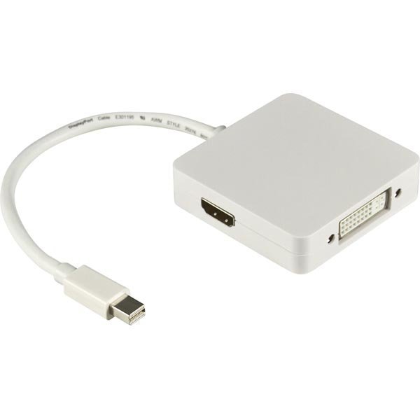 DELTACO Mini DisplayPort - DVI-D Single Link/HDMI/DisplayPort 0 2m