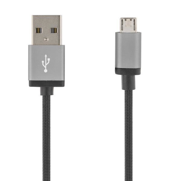 DELTACO PRIME USB-synk-/latauskaapeli USB Micro B 1m musta
