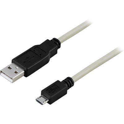 DELTACO USB 2.0 kaapeli A u - MicroB u 5-pin 0 25m