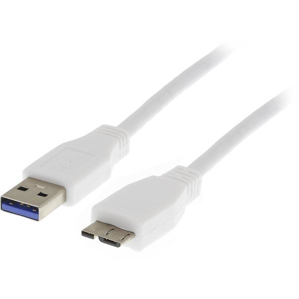 DELTACO USB 3.0 kaapeli A ur - Micro B ur 0 5m valk