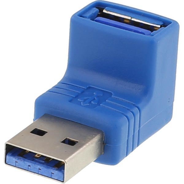 DELTACO USB 3.0 sovitin A na - A na kulma sin