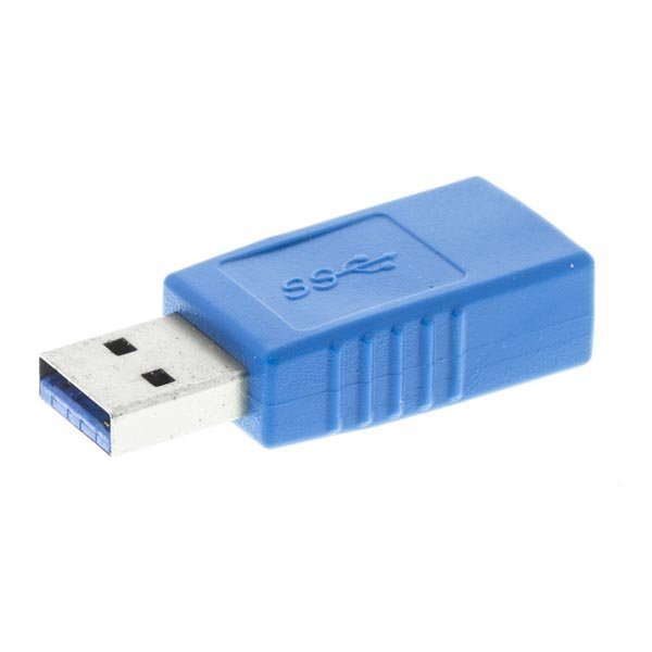DELTACO USB 3.0 sovitin Tyyppi A ha - Typ A na sin