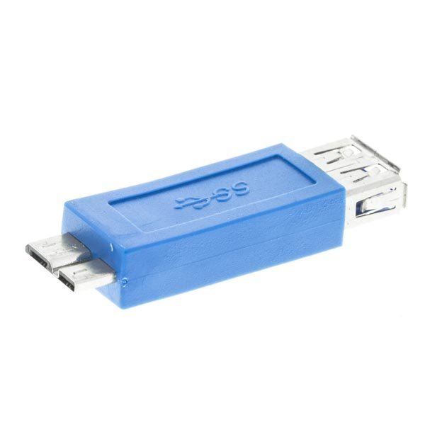 DELTACO USB 3.0 sovitin Tyyppi Micro B - Tyyppi A na sin