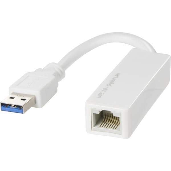 DELTACO USB 3.0 verkkosovitin gigabit 1xRJ45 va