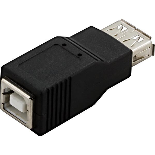 DELTACO USB-sovitin tyyppi A n - tyyppi B n