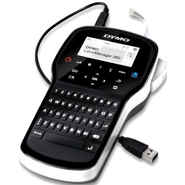 DYMO LabelManager 280 qwerty 12mm D1 LCD-display