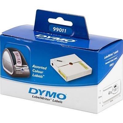 DYMO LabelWriter värietiketit 89x28 mm 4-pakk(520 kpl) 4 väriä