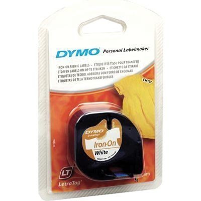 DYMO LetraTag silitysteippi tekstiiliä valkoinen 12 mm 2m