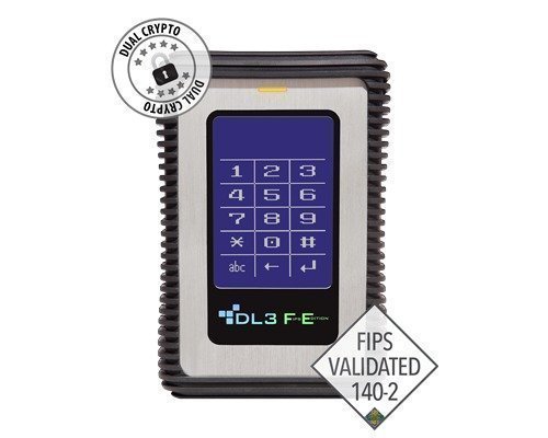 Datalocker Dl3 Fe Pin & Two Pass 256-bit Aes Crypt With 2 Factor Rfid 0.5tb Musta