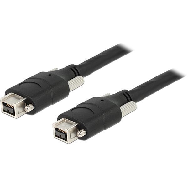 DeLOCK Firewire 800 kaapeli 9-pin uros - 9-pin uros 1m musta