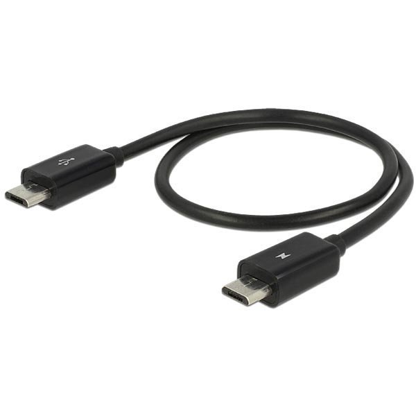 DeLOCK Power Sharing Cable Micro B ur -Micro B ur OTG 0 3m