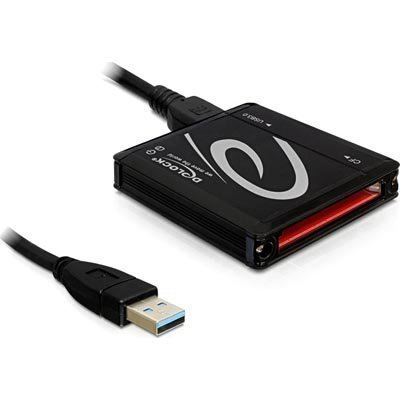 DeLOCK USB 3.0 muistikortinlukija sopii Compact Flash musta