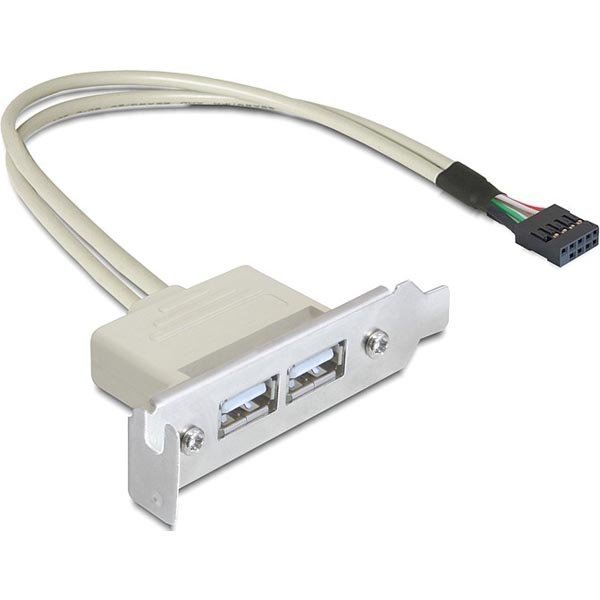 DeLOCK sisäinen kaapeli USB 2.0 IDC10 uros - 2xUSB 2.0 A naaras 0 5m