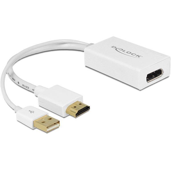 DeLOCK sovitin HDMI ur - DP hona USB A ur 0 24m valk