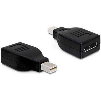 DeLOCK sovitin mini DisplayPort > DisplayPort musta