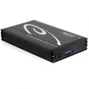 Delock 2.5 External Enclosure Sata Hdd > Multiport Usb 3.0 + Esatap 2.5 Esata 3gb/s Usb 3.0 Musta