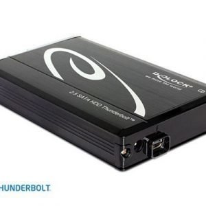 Delock 2.5? External Enclosure Sata Hdd > Thunderbolt 2.5 Thunderbolt Musta