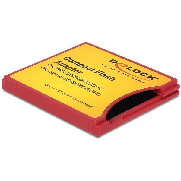 Delock Compact Flash Sovitin ISDIO(WiFi SD) SDHC SDXC muistikortti