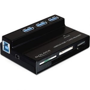 Delock Usb 3.0 Card Reader All In 1 + 3 Port Usb 3.0 Hub Usb 3.0