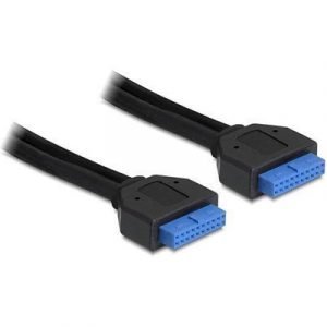 Delock Usb 3.0 Pin Header 19 Pin Usb 3.0 Pin Header Naaras 19 Pin Usb 3.0 Pin Header Naaras Musta Usb 3.0 0.45m