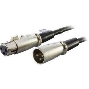 Deltaco Audiojatkojohto 3-nastainen Xlr Uros 3-nastainen Xlr Naaras Musta 1m