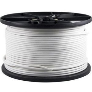 Deltaco Coaxial A/v Rg59t 75ohm Triple Shielded Pelkkä Johto Pelkkä Johto Valkoinen 250m