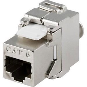 Deltaco Connector Cat6 Stp Rj45 Keystone Tool-free Rj-45 Naaras Pelkkä Johto