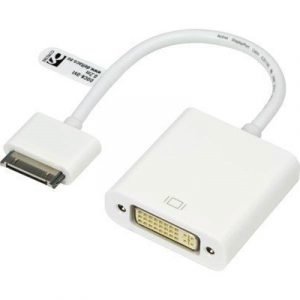 Deltaco Dock-dvi Apple Dock Connector Male 29 Pin Combined Dvi Female White 0.2m