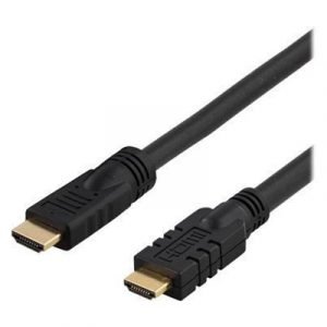 Deltaco Hdmi-1050x 19-nastainen Hdmi Tyyppi A Uros 19-nastainen Hdmi Tyyppi A Uros Musta 5m