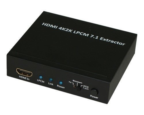 Deltaco Hdmi Audio Transformer 7.1 19-nastainen Hdmi Tyyppi A Rca Naaras Miniliitin: Stereo 3