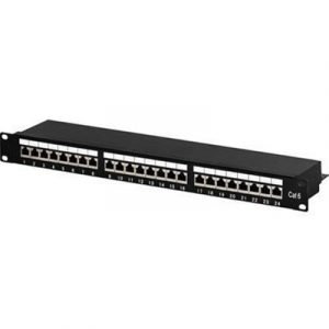 Deltaco Patchpanel Cat6 Ftp 24xrj45 1u Metall Black