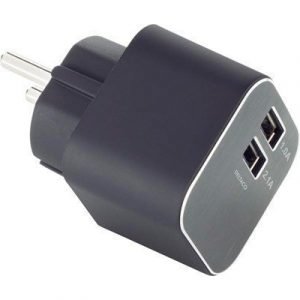 Deltaco Power 230v To 5v 2.1a + 1a Usb Type A Female