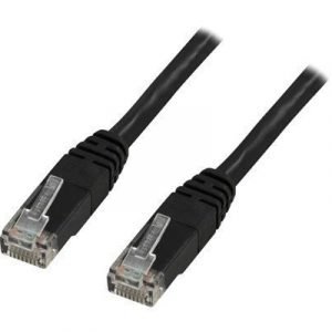 Deltaco Tp-603s Cat 6 Musta 0.3m