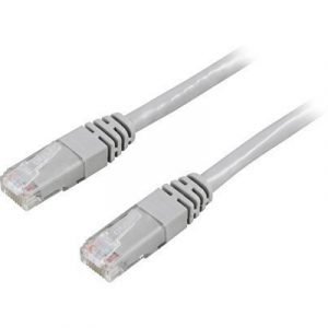 Deltaco Tp-60au Cat 6a Harmaa 0.5m