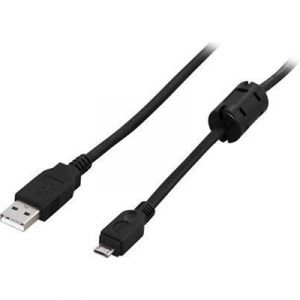 Deltaco Usb-360s 4-nastainen Usb Tyyppi A Uros 5 -nastainen Mikro-usb A-tyyppi Uros Musta 1m