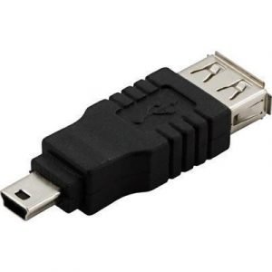 Deltaco Usb Sovitin 4-nastainen Usb Tyyppi A Naaras Mini-usb Tyyppi A Uros