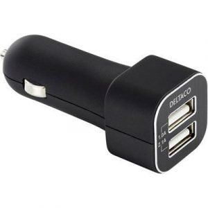 Deltaco Usb-car69 Auton Tupakansytytin Uros 4-nastainen Usb Tyyppi A Naaras