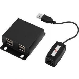 Deltaco Usb-extension Over Ethernet 4 Units 50m 4-nastainen Usb Tyyppi A Uros Rj-45 Naaras