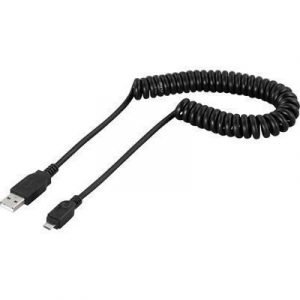 Deltaco Usb-kaapeli 4-nastainen Usb Tyyppi A Uros 5 Pin Micro-usb Type B Uros Musta 2m