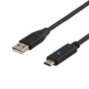 Deltaco Usb-kaapeli 4-nastainen Usb Tyyppi A Uros Tyypin C Usb Uros Musta Usb / Usb 2.0 2m