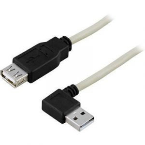 Deltaco Usb2-102a 4-nastainen Usb Tyyppi A Uros 4-nastainen Usb Tyyppi A Naaras Beige Usb / Usb 2.0 0.2m