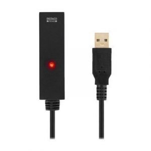 Deltaco Usb2-ex7m 4-nastainen Usb Tyyppi A Naaras 4-nastainen Usb Tyyppi A Uros Musta Usb / Usb 2.0 7m