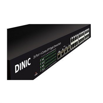 Dinic 24 portin 4SFP 10/100/1000 Gigabit 19 Verkkokytkin