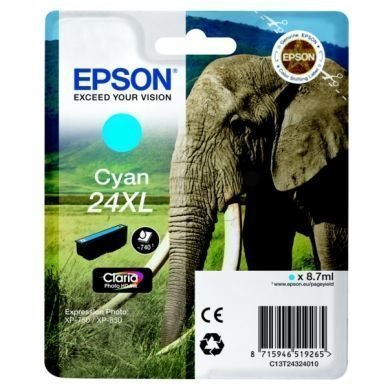 EPSON Mustepatruuna cyan 740 sivua high yield