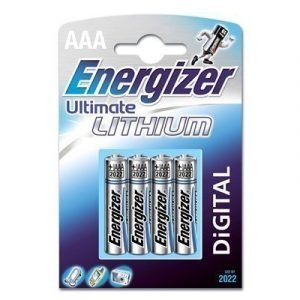 Energizer Battery Ultimate Lithium Aaa/lr03 4-pack