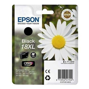 Epson 18XL Inkjet Mustepatruuna Expression Home Xp-30 Musta