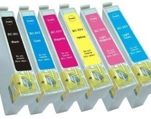 Epson C13T080140 Cartridge Set STYLUS PHOTO RX 585 Black Cyan Magenta Yellow Light Cyan Light Magenta