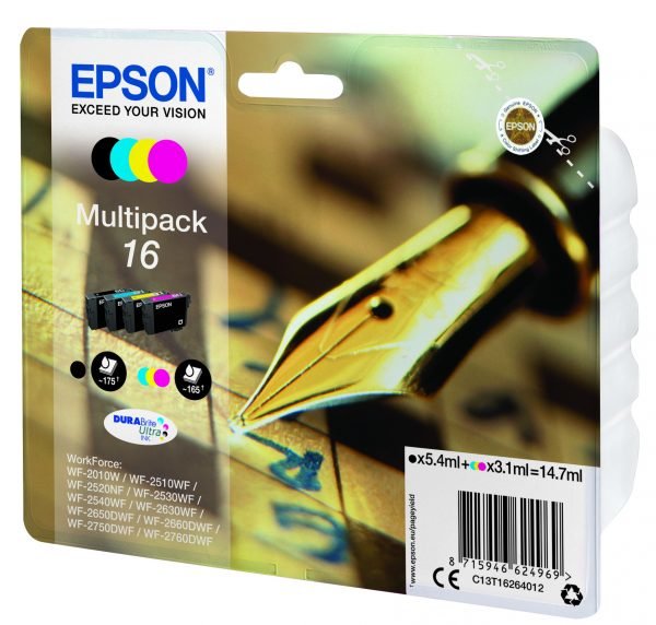 Epson Mustepakkaus Workforce Monitoimilaitteeseen